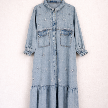 Denim Layered Long Top