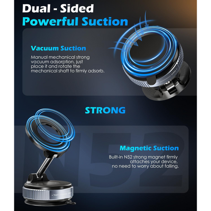Vacuum Suction Magnetic Phone Holder
