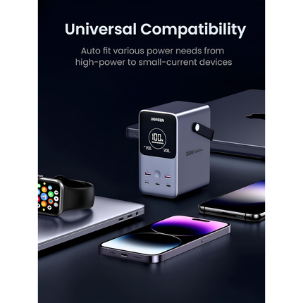 UGREEN 300W 48000mAh Fast Charging Power Bank with Smart Digital Display