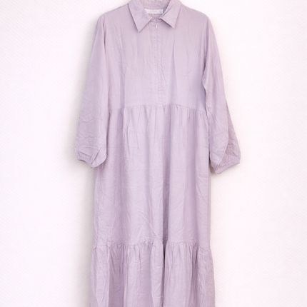 Layered Gown with Contrast Romper Set