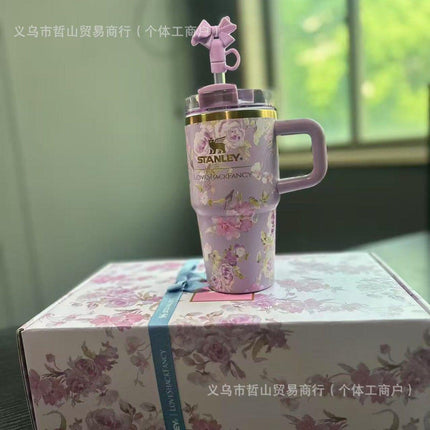Stanley x LoveShackFancy Floral Quencher Tumbler 40oz with Handle & Straw