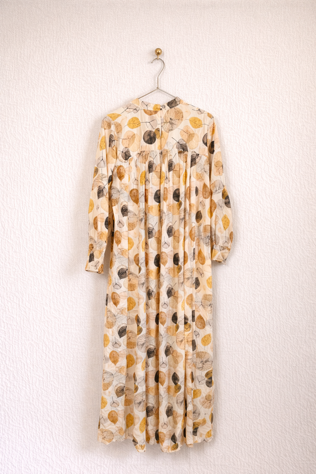 Floral Printed Tiered Gown