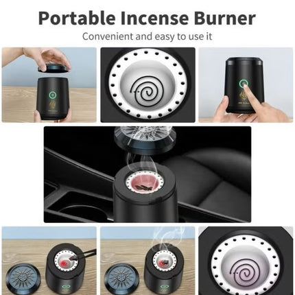 Electric USB Rechargeable Bakhoor Incense burner for Home Office and Car