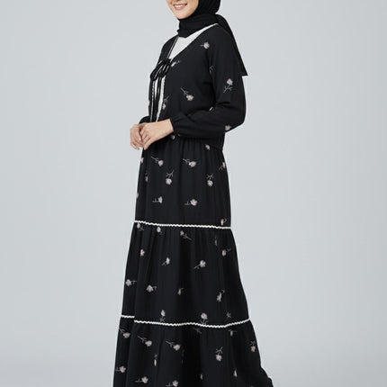 Floral Tiered Maxi Skirt & Crop Jacket Set