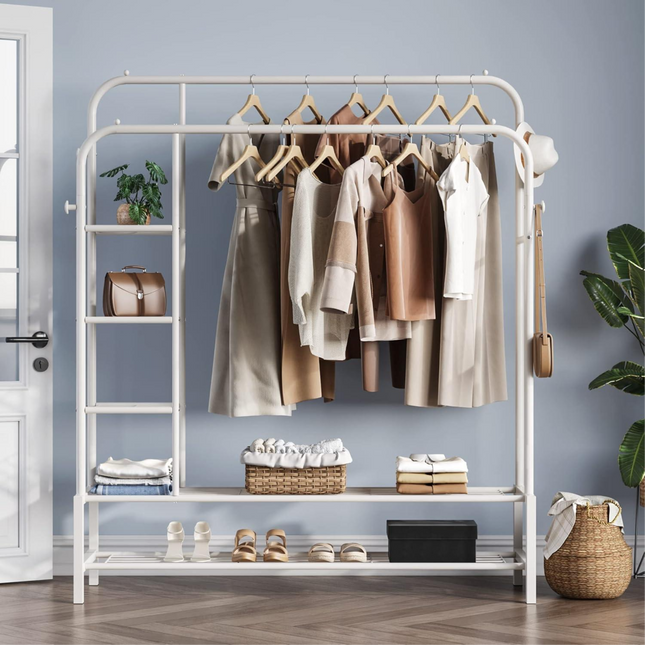 Clothes Organizer Stand with Wheels