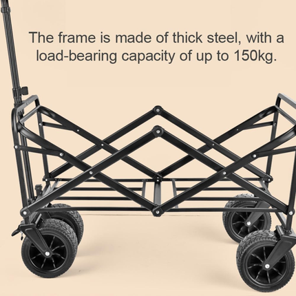 150Kg Load Capacity Heavy Duty Folding Outdoor Camping and Picnic Wagon Trolley