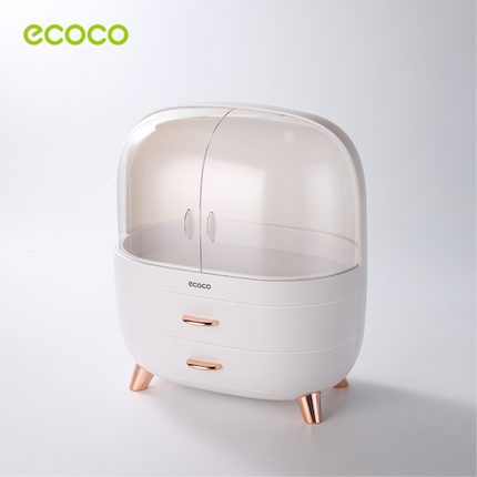Ecoco Luxury Dust-Proof Cosmetic Organizer with Drawers