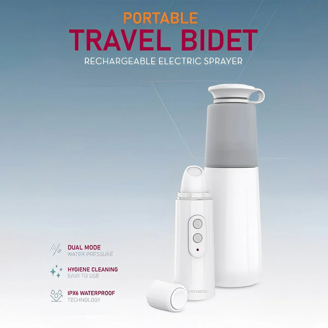 Moxedo Portable Bidet, 270ml Handheld USB Rechargeable Travel Shattaf