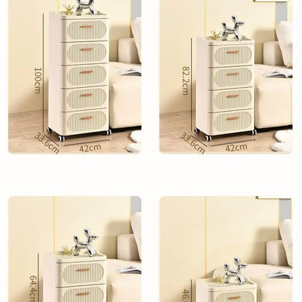 Modular Drawer Storage Cabinet with Wheels – Multi-Size Organizer