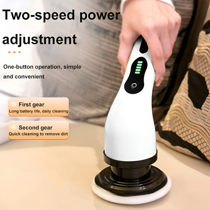 Electric Spin Scrub Brush Cleaning Set with Extension Handle