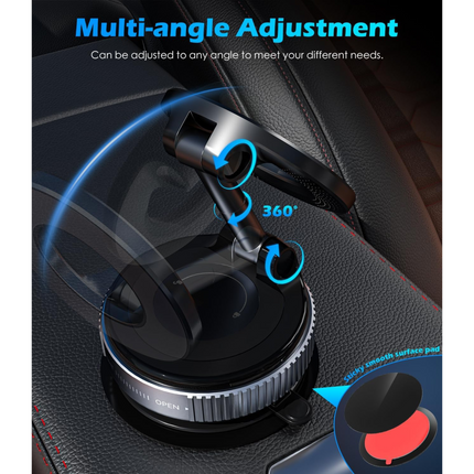 Vacuum Suction Magnetic Phone Holder