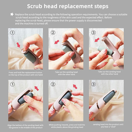 Rechargeable Electric Foot Callus Remover Pedicure Machine Foot Grinder for - Home Spa Pedicure Experience - Removes Dry Skin for Smoother Feet