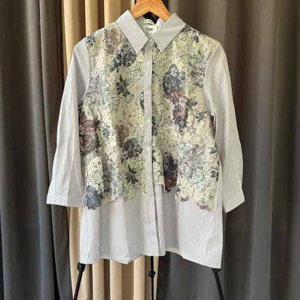 The 'Meadow' Embroidered Olive Green Tunic and Palazzo Set