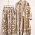 Beige Ethnic Print