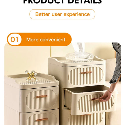 Modular Drawer Storage Cabinet with Wheels – Multi-Size Organizer