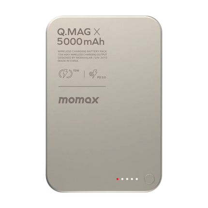 Momax Q.Mag X 5000mAh Gen2 Magnetic Wireless Power Bank