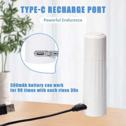 Moxedo Portable Bidet, 270ml Handheld USB Rechargeable Travel Shattaf