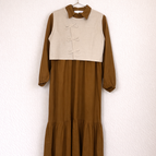 Brown with Beige Overlay