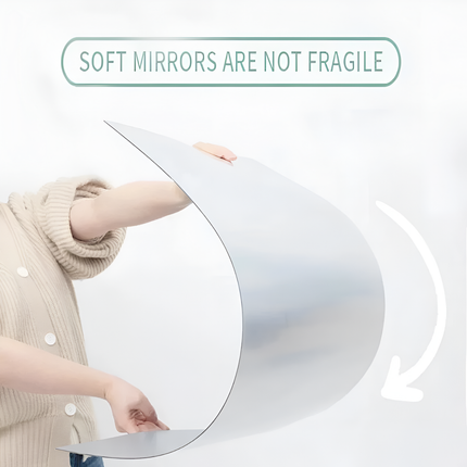Acrylic Glass Wall Mirror, HD Self Adhesive DIY Mirror (120 x 50 cm)