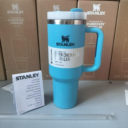 Stanley Quencher H2.0 FlowState Tumbler – 40oz | Hot Pink Stainless Steel Travel Mug
