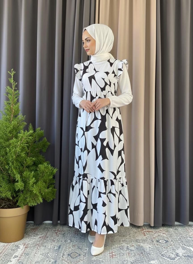 Chic Layered Floral Maxi Dress Set