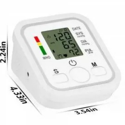 Automatic Upper Arm Blood Pressure Monitor With Lcd Digital Display