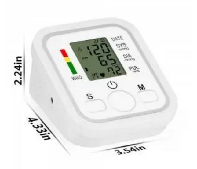 Automatic Upper Arm Blood Pressure Monitor With Lcd Digital Display