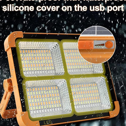 Portable Solar Charging LED Projection Camping Light with 5 Light Modes