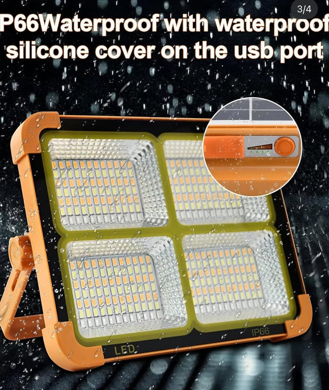 Portable Solar Charging LED Projection Camping Light with 5 Light Modes