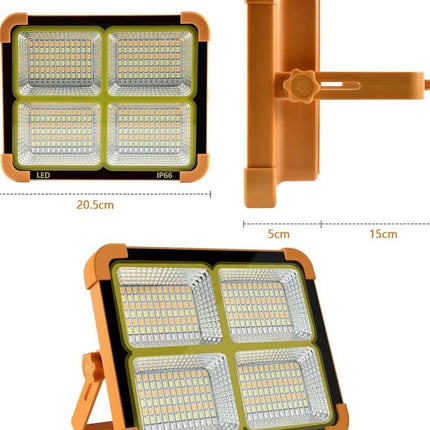 Portable Solar Charging LED Projection Camping Light with 5 Light Modes