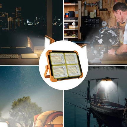 Portable Solar Charging LED Projection Camping Light with 5 Light Modes