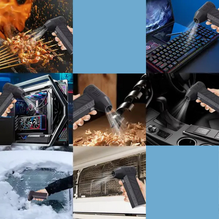 Cordless Air Duster, Handheld Turbo Blower Violent Fan With Brushless Motor, Mini Jet Fan