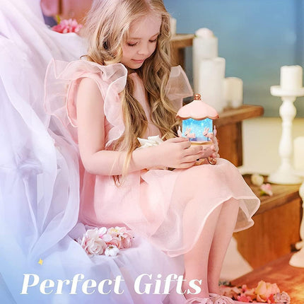 Bunny's Carousel Night Light Projector for Kids Room, Rabbits 6 Film, Baby Night Light Projector, USB Cable,360 Rotating