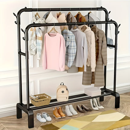 Clothes Organizer Stand with Wheels