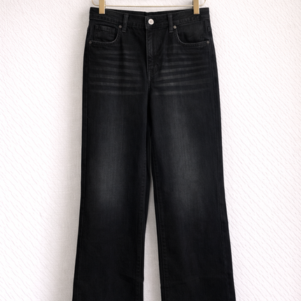 High-Waist Baggy fit Black Denim Jeans for Women