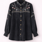 Mandarin Neck Embroidered