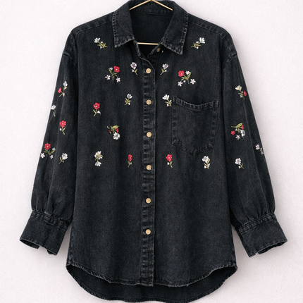 Denim Embroidered Shirt Collection