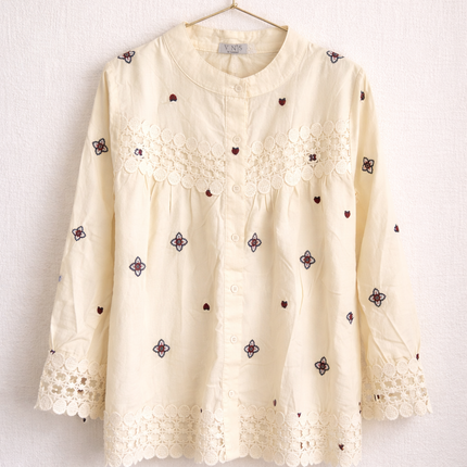 Embroidered Cotton short top for Women
