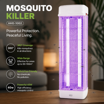 HU Home Mosquito Killer HHO-1002 – 40W Electric Insect Killer (360° Coverage)