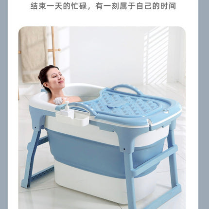 Portable Collapsible Soaking Bathtub for Adults | Home Spa Tub