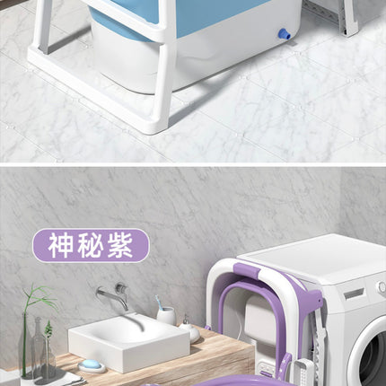 Portable Collapsible Soaking Bathtub for Adults | Home Spa Tub