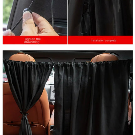 Car Privacy Curtains & Magnetic Sunshades for Camping & Napping