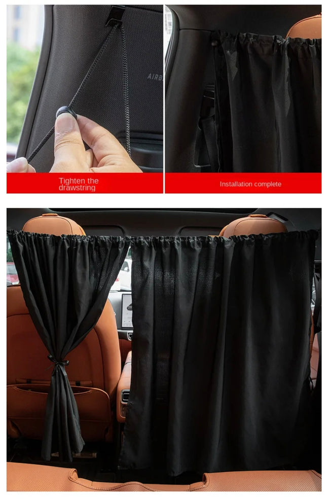 Car Privacy Curtains & Magnetic Sunshades for Camping & Napping