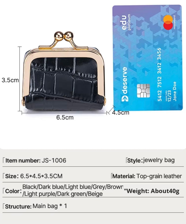The Pocket Vault™ – Genuine Leather Mini Jewelry & Accessory Case