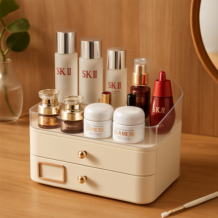 Premium Cosmetic Storage Box – Elegant Vanity Organizer