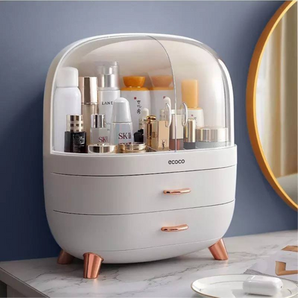 Ecoco Luxury Dust-Proof Cosmetic Organizer with Drawers