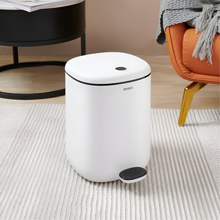 Modern 11-Liter Pedal Trash Bin – Hands-Free & Odor-Proof