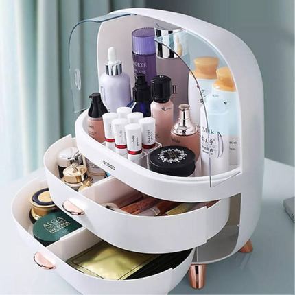 Ecoco Luxury Dust-Proof Cosmetic Organizer with Drawers