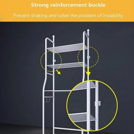 3 Layer Metal Over the Washing Machine Laundry Storage Rack