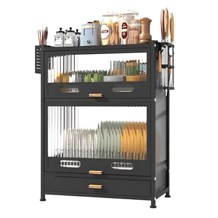 Enclosed Dish Drying Rack Cabinet